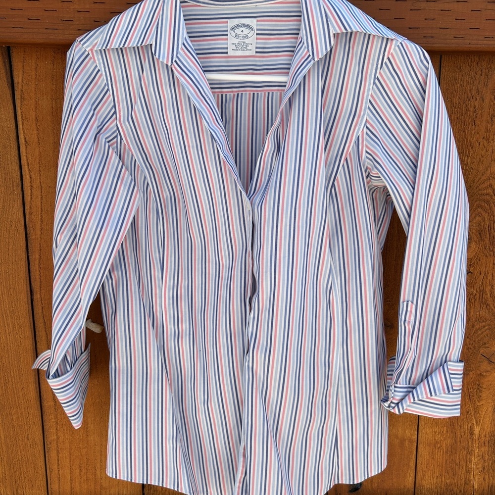 Colorful Striped Collared Shirt